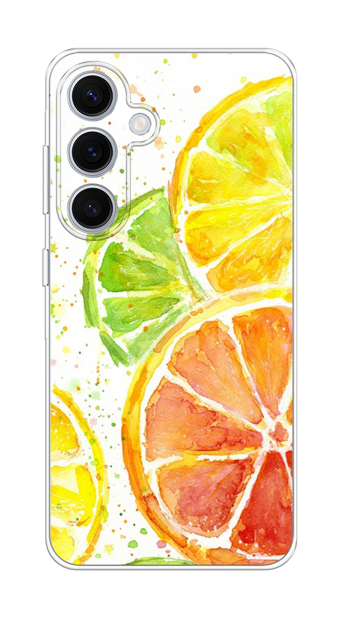 

Чехол на Samsung Galaxy S24 FE 5G "Цитрусовые", Белый;желтый;красный;зеленый, 2109950-1