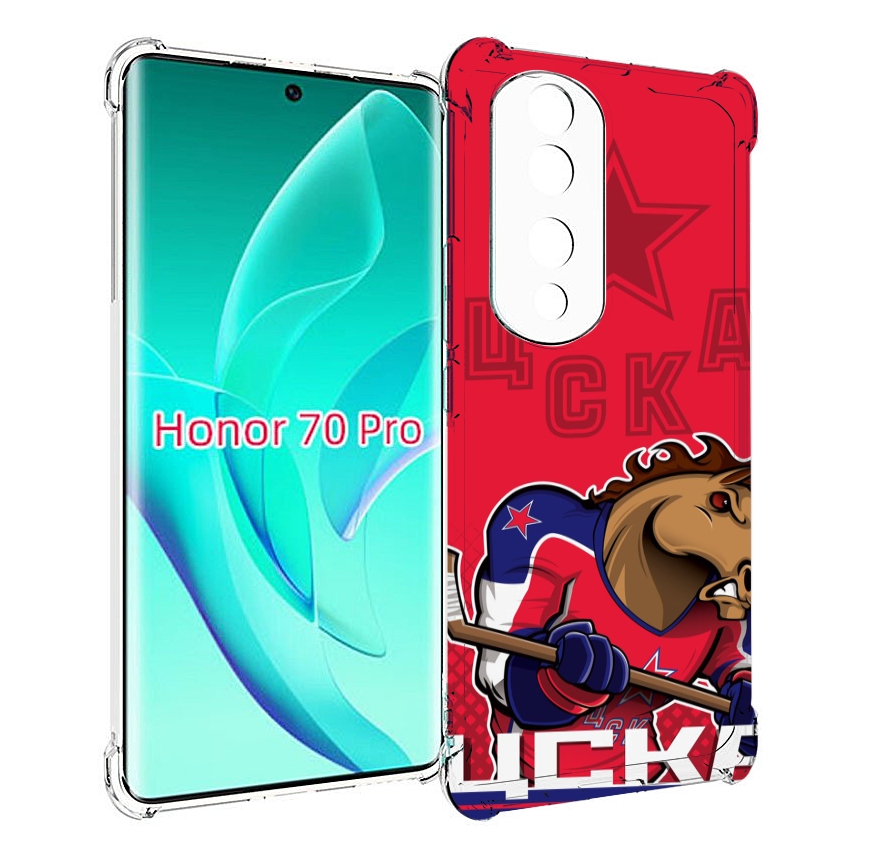 

Чехол MyPads хк цска мужской для Honor 70 Pro / 70 Pro Plus, Прозрачный, Tocco