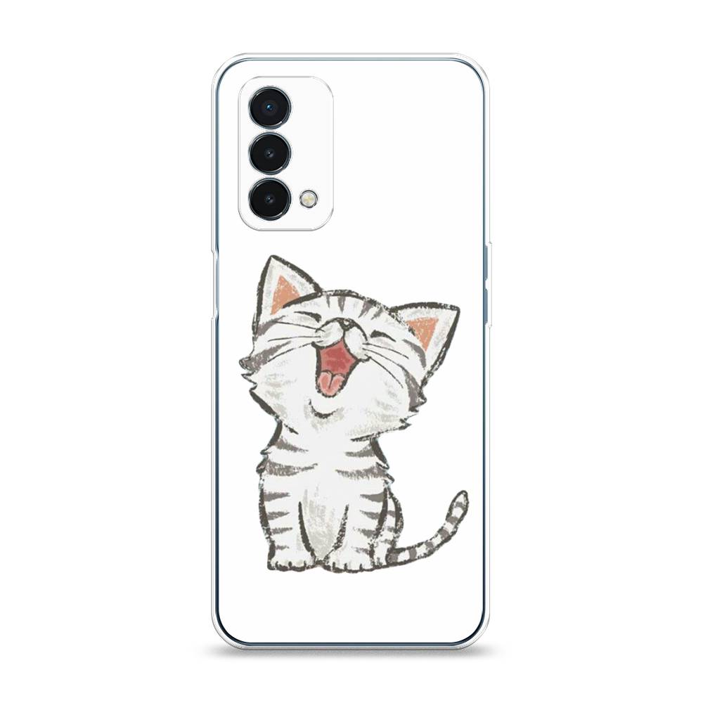 

Чехол Awog на OnePlus Nord N200 5G / ВанПлас Nord N200 5G "Котенок рисованный", Серый;белый, 152250-1