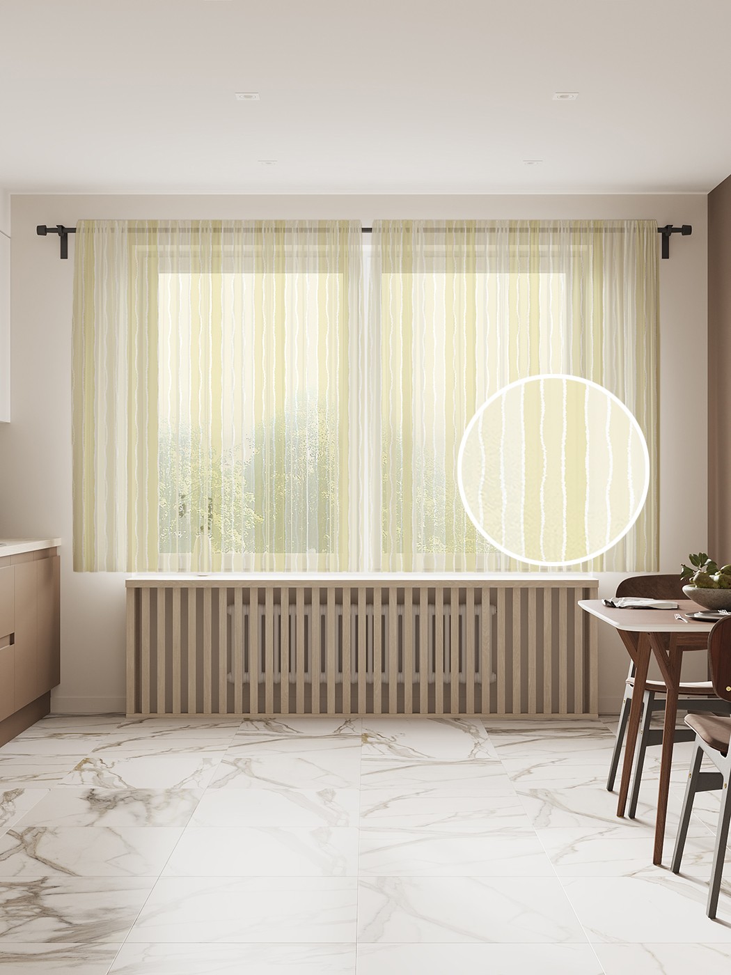 

Фототюль JoyArty "Пустынные полосы", 145x180 см (2 полотна со шторной лентой + 50 крючков), Пустынные полосы