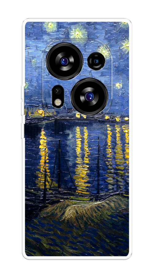 

Чехол на Tecno Phantom X2/X2 Pro "Звездная ночь над Роной", Синий;желтый, 303250-4