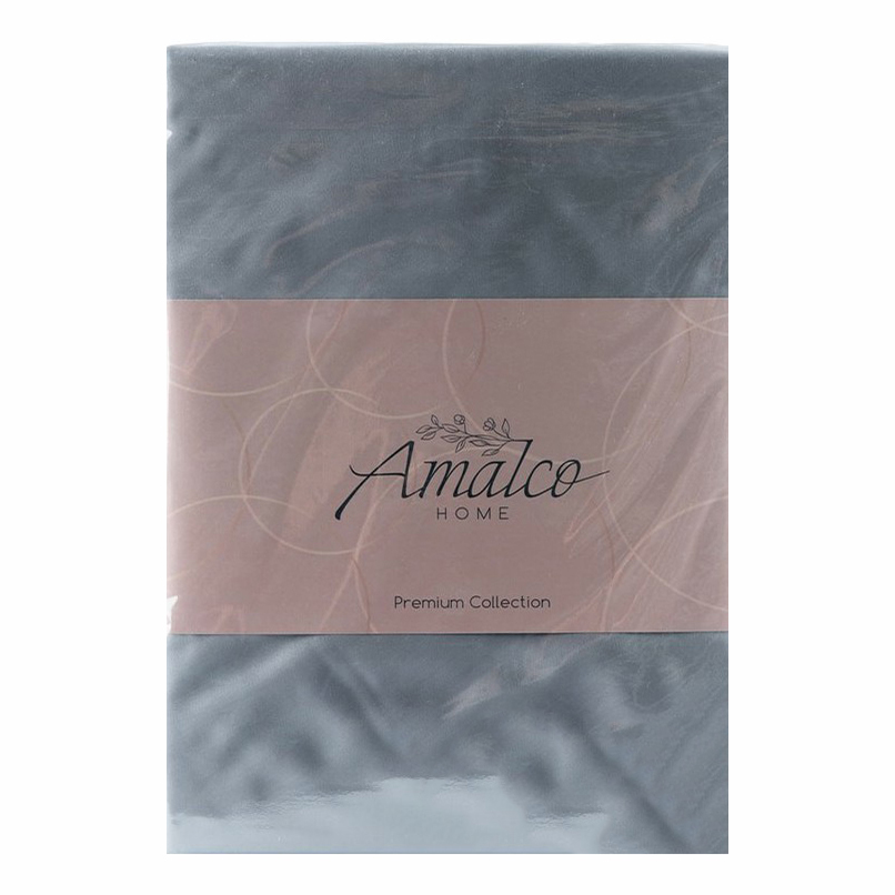 Простыня Amalco Home 180x200 см тенсель темно-серая