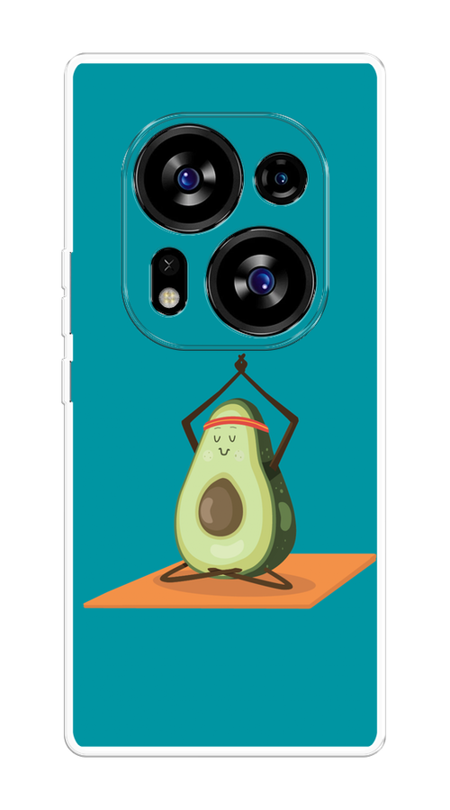 

Чехол на Tecno Phantom X2/X2 Pro "Расслабься с авокадо", Бирюзовый, 303250-6