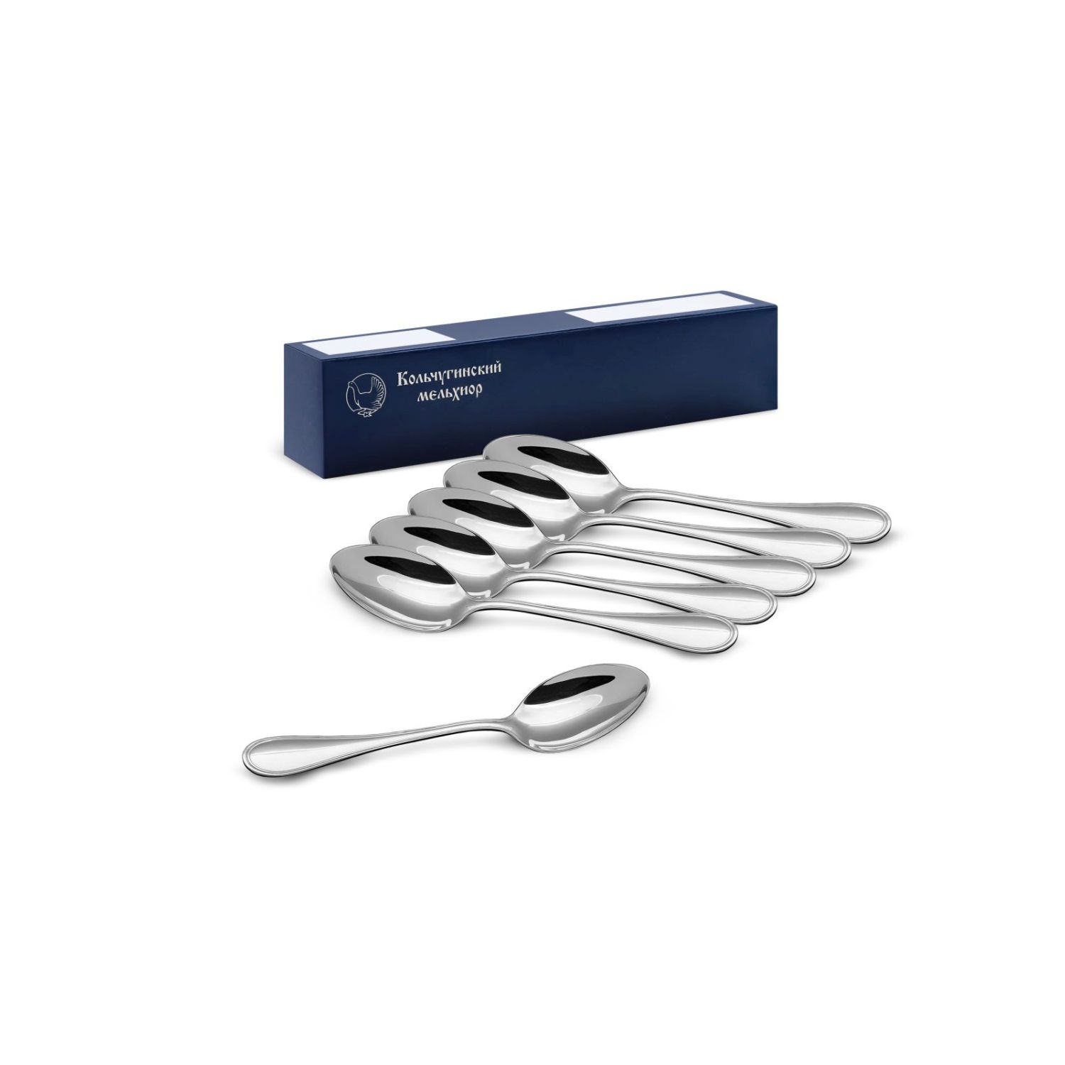 

Комплект чайных ложек Капелька посеребренный 6 пр., Серебристый, КМ9500601