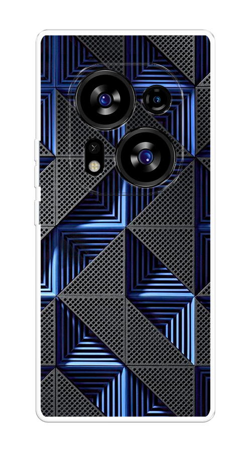 

Чехол на Tecno Phantom X2/X2 Pro "IBM", Серый;синий, 303250-3