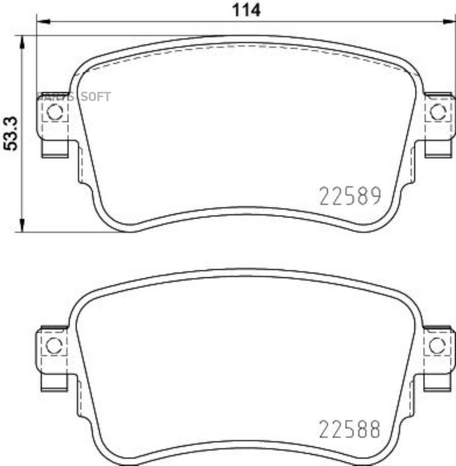

Тормозные колодки brembo дисковые p61133