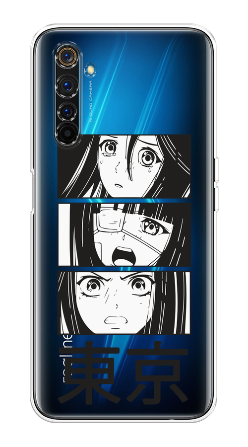 

Чехол на Realme 6 Pro "Tokyo girls", Белый;черный;прозрачный, 252850-1
