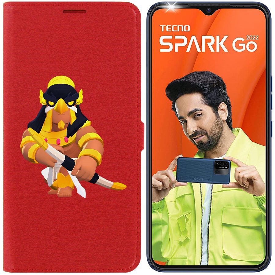 

Чехол-книжка Eco Book для Tecno Spark Go 2022 Brawl Stars-Бо Хорус