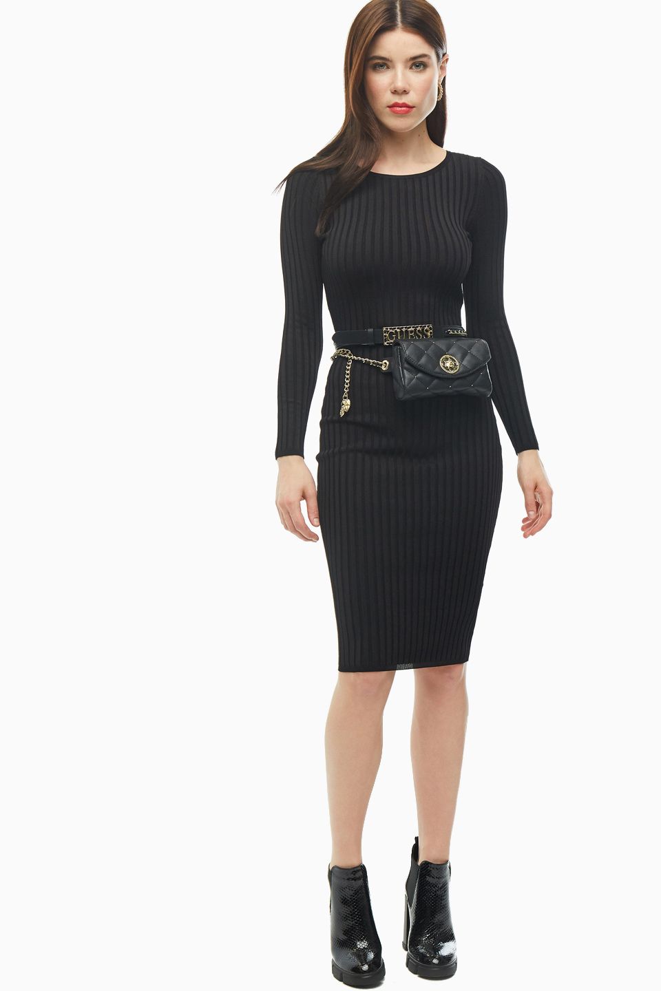 

Платье женское Guess W0YK90-Z2G50 черное S, Черный, W0YK90-Z2G50