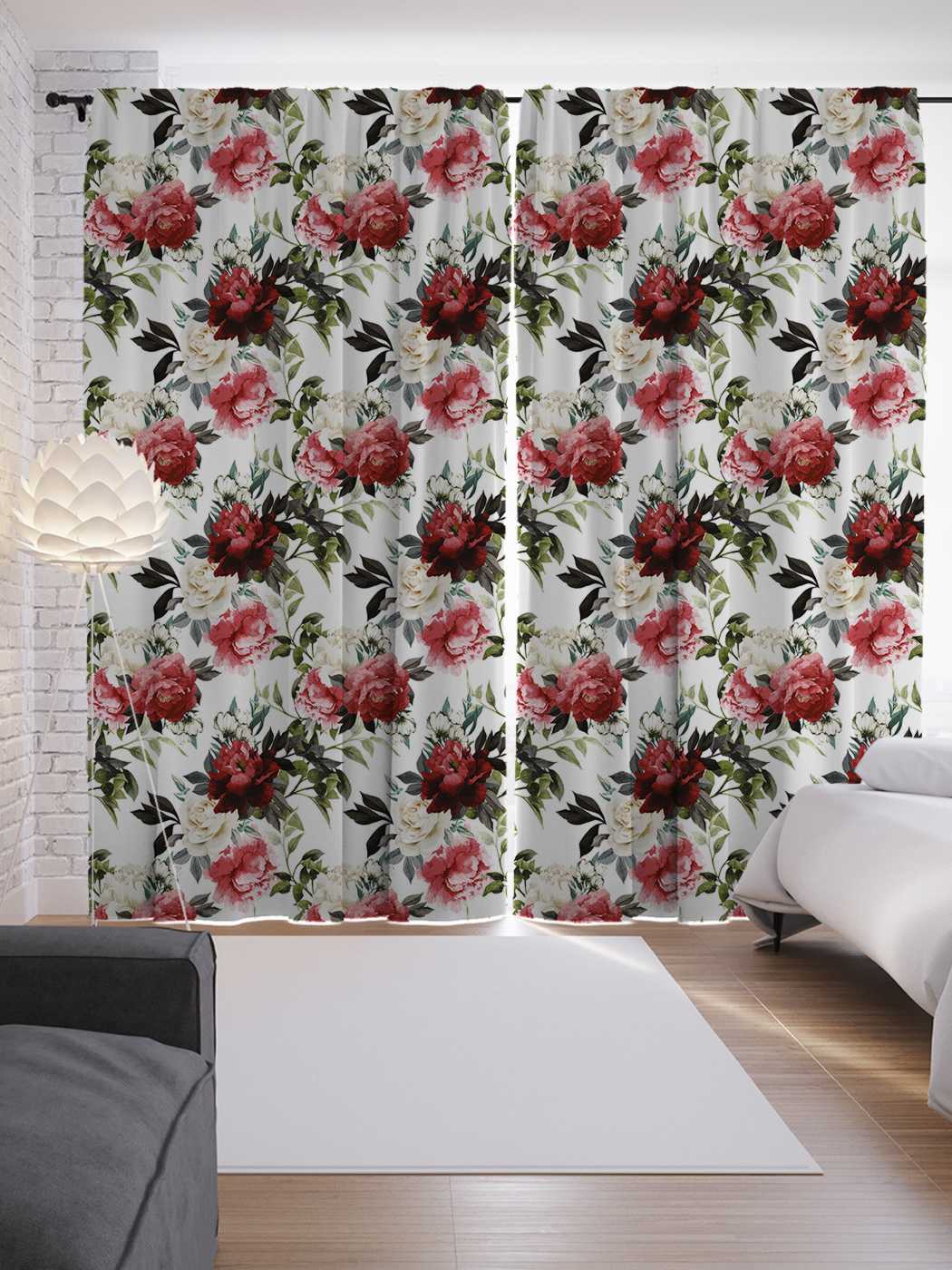 

Шторы JoyArty с фотопечатью "Полевые цветы" из сатена, 290х265 см, Полевые цветы