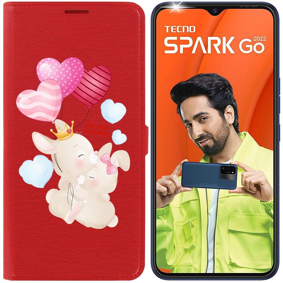 Чехол-книжка Eco Book для Tecno Spark Go 2022 Ты-моё счастье