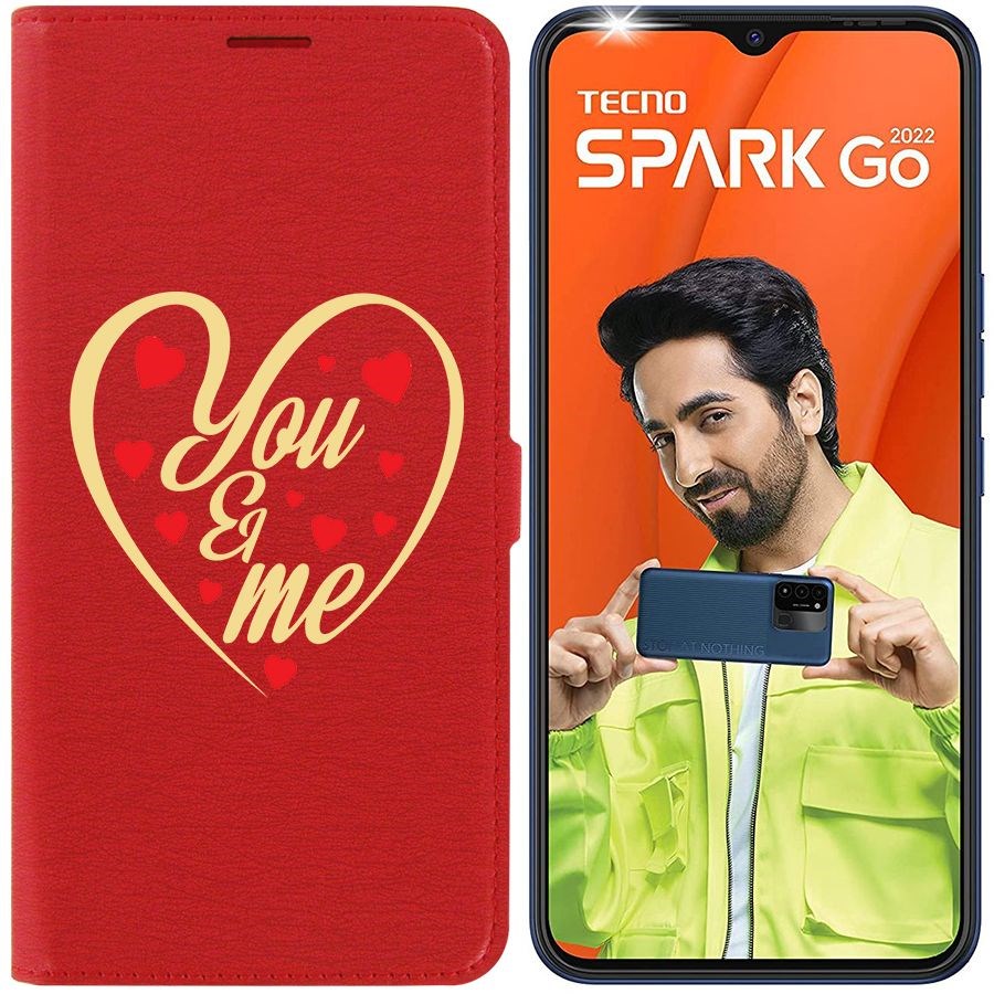 

Чехол-книжка Eco Book для Tecno Spark Go 2022 Ты и Я