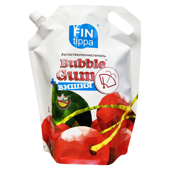 фото Стеклоочиститель fin tippa bubble gum вишня летний 3 л finn tippa