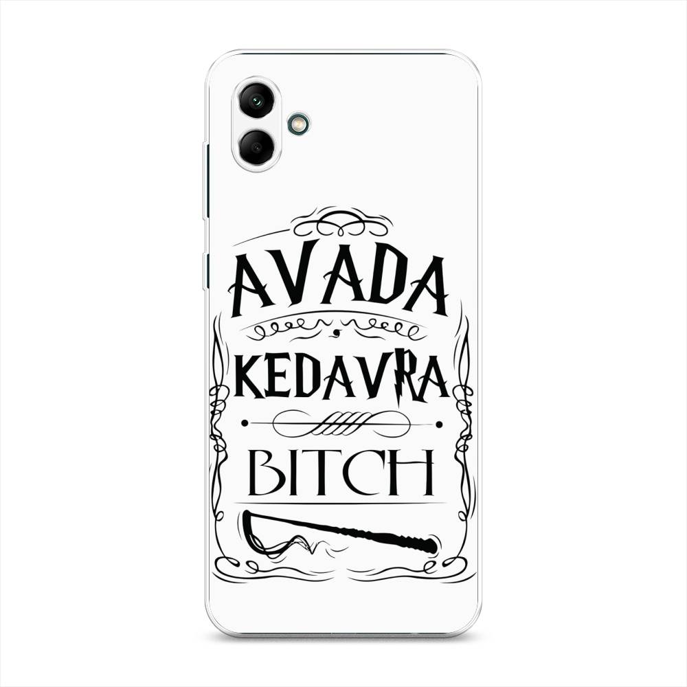 

Чехол на Samsung Galaxy A04 "Avada kedavra bitch", Белый;серый;черный, 2107050-6