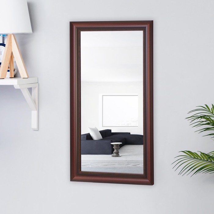 

Зеркало настенное, в раме 30х60 см, Коричневый