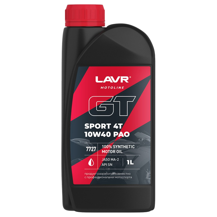 фото Lavr ln7727 lavr moto моторное масло gt sport 4t, 1 л ln7727 1шт