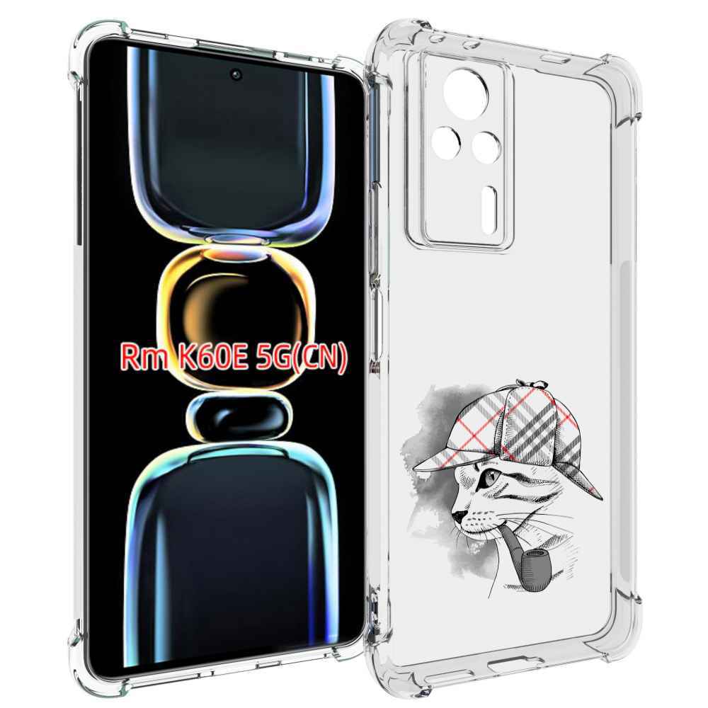 

Чехол MyPads кошка с трубкой для Xiaomi Redmi K60E, Tocco