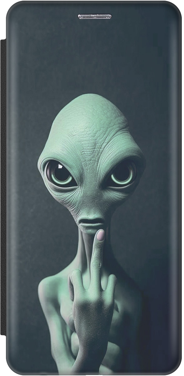

Чехол-книжка на Xiaomi Redmi 9 c принтом "Инопланетянин" черный, Зеленый;синий;черный, 20000750