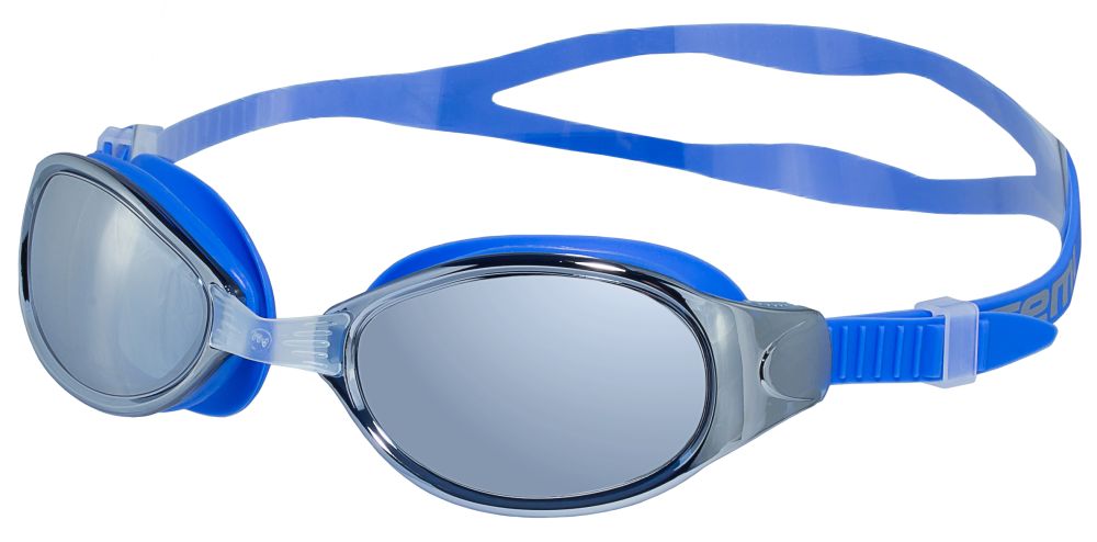 Очки для плавания ATEMI, универсал, синие, зеркальные, AF, от UVA, UVB, силикон B102M