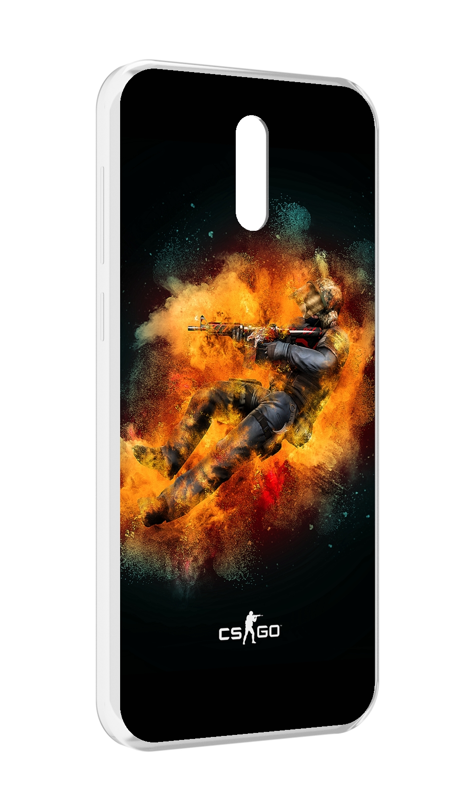 

Чехол MyPads CS-go-Контр-террорист мужской для Alcatel 3L (2019), Прозрачный, Tocco