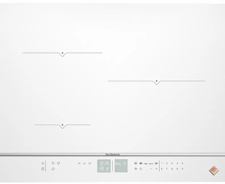 фото Встраиваемая варочная панель индукционная de dietrich dpi7572w
