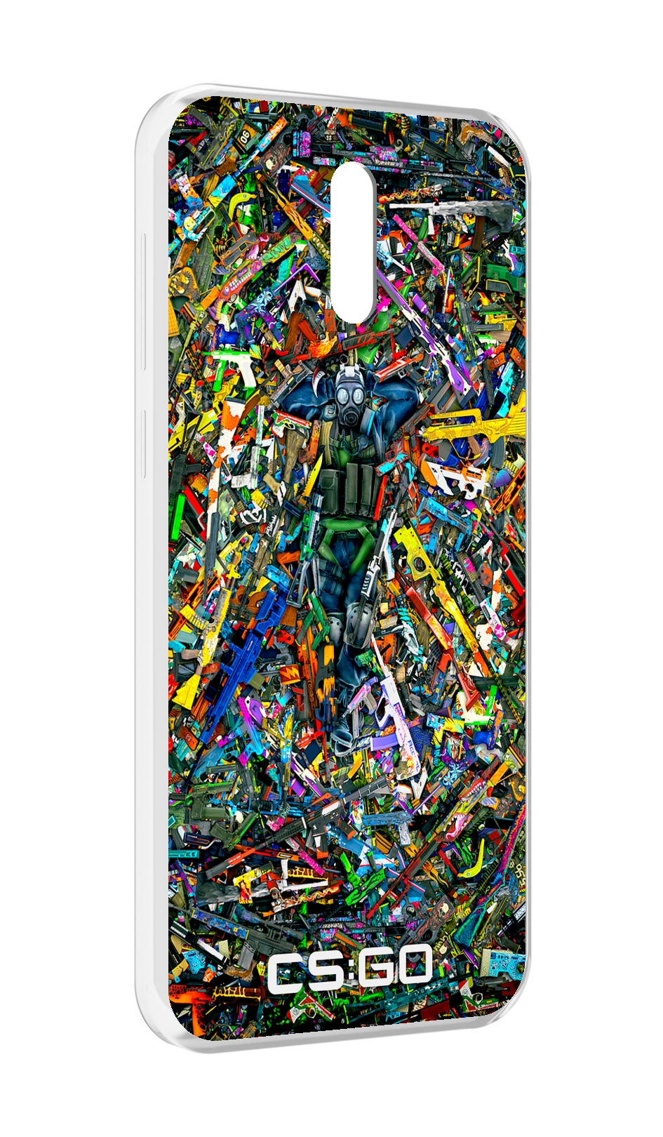 

Чехол MyPads CS GO guns skins мужской для Alcatel 3L (2019), Прозрачный, Tocco