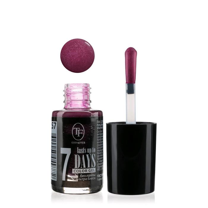 

Лак для ногтей TF Color Gel, тон 257, Бордовый