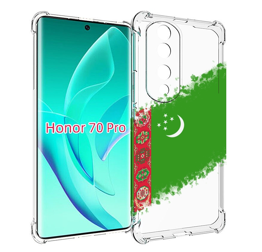 

Чехол MyPads флаг герб Туркменистан-1 для Honor 70 Pro / 70 Pro Plus, Прозрачный, Tocco