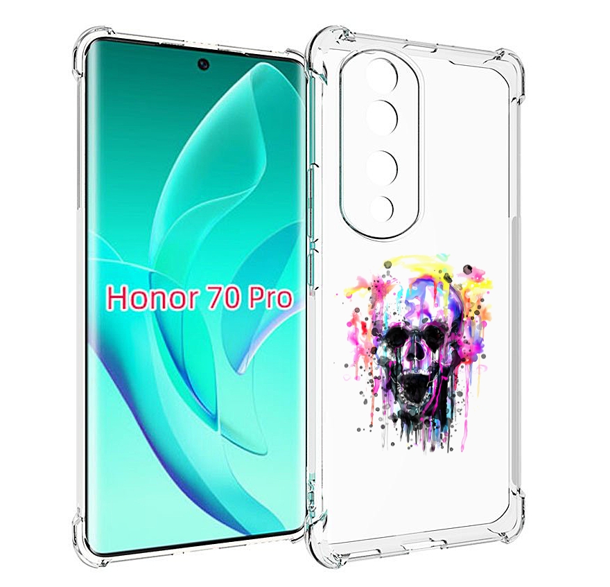

Чехол MyPads граффити череп для Honor 70 Pro / 70 Pro Plus, Прозрачный, Tocco
