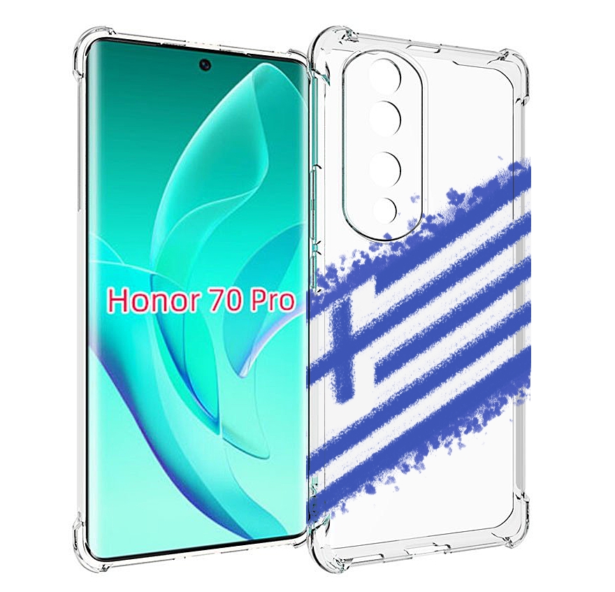 

Чехол MyPads флаг Греции для Honor 70 Pro / 70 Pro Plus, Прозрачный, Tocco