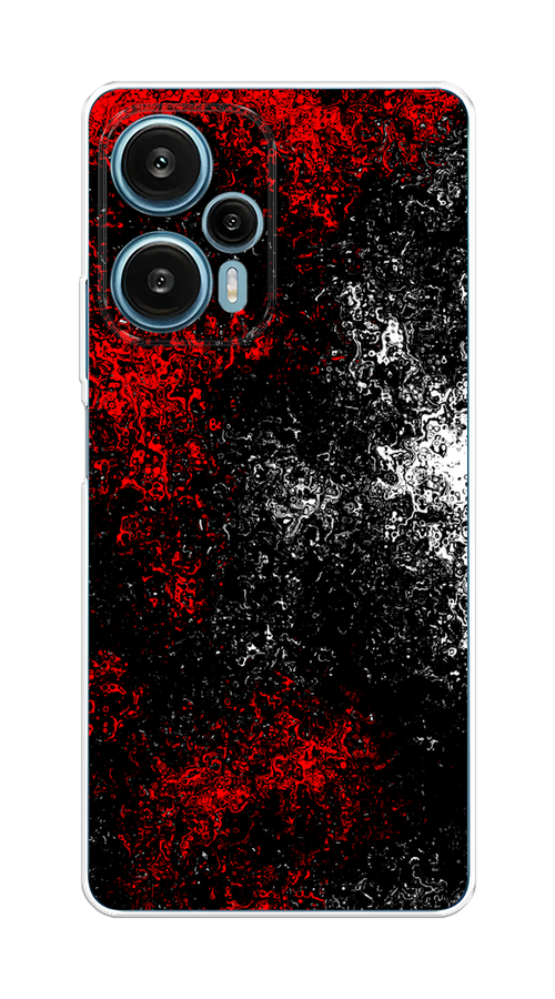 

Чехол на Xiaomi Redmi Note 12 Turbo "Монотипия", Красный;черный;белый, 318450-3