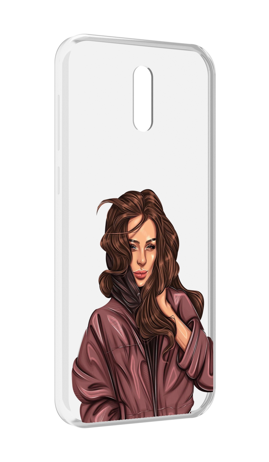 

Чехол MyPads Арт рисунок девушки для Alcatel 3L (2019), Прозрачный, Tocco