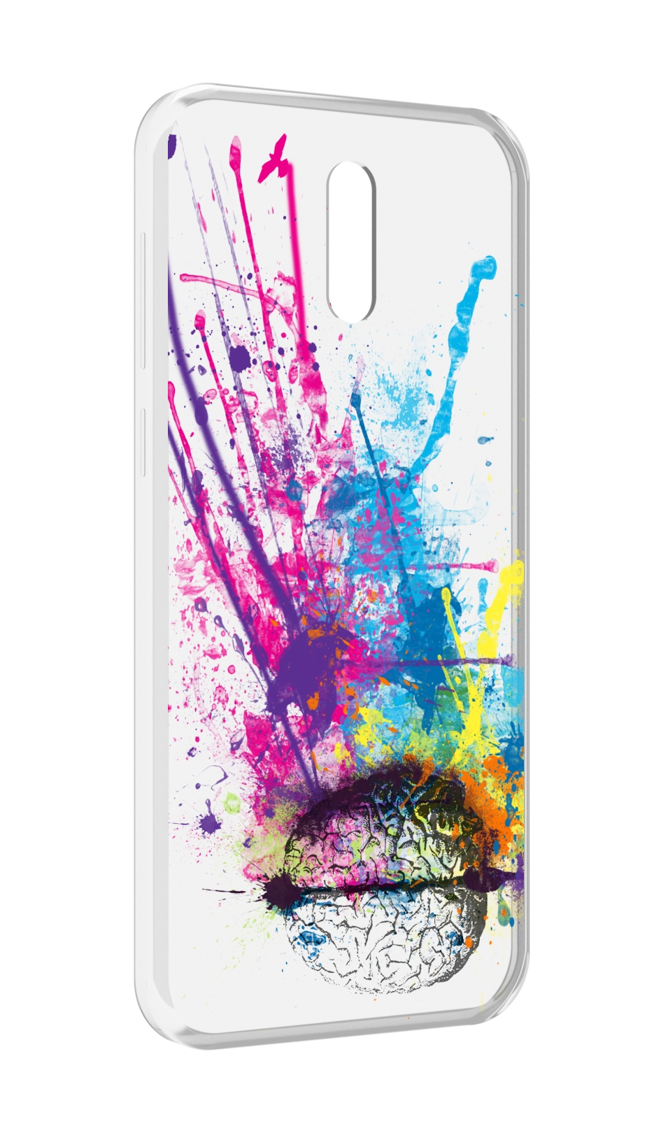 

Чехол MyPads яркий красочный мозг для Alcatel 3L (2019), Прозрачный, Tocco