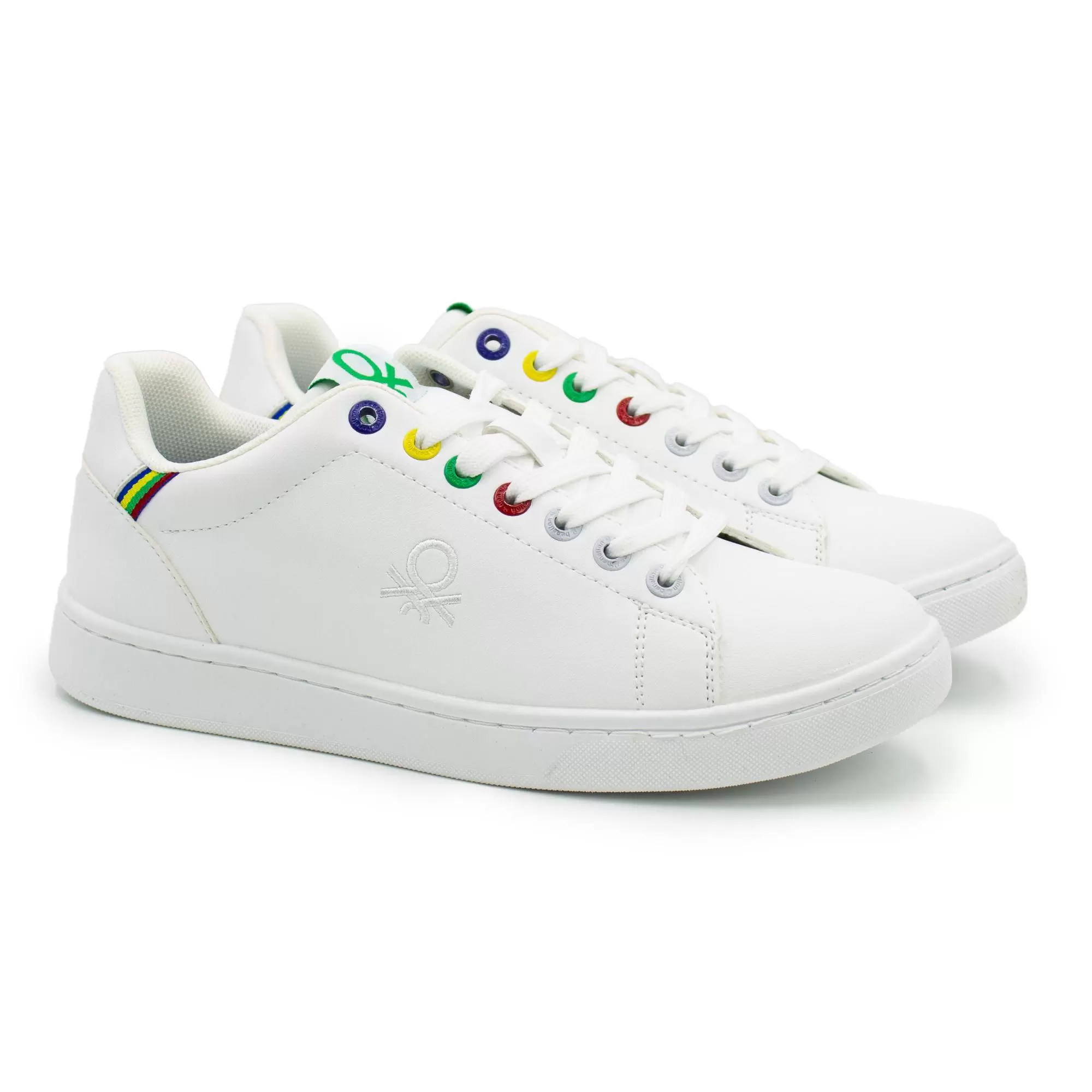 

Кеды женские United Colors of Benetton BTW314005 белые 41 EU, Белый, Penn Multirings