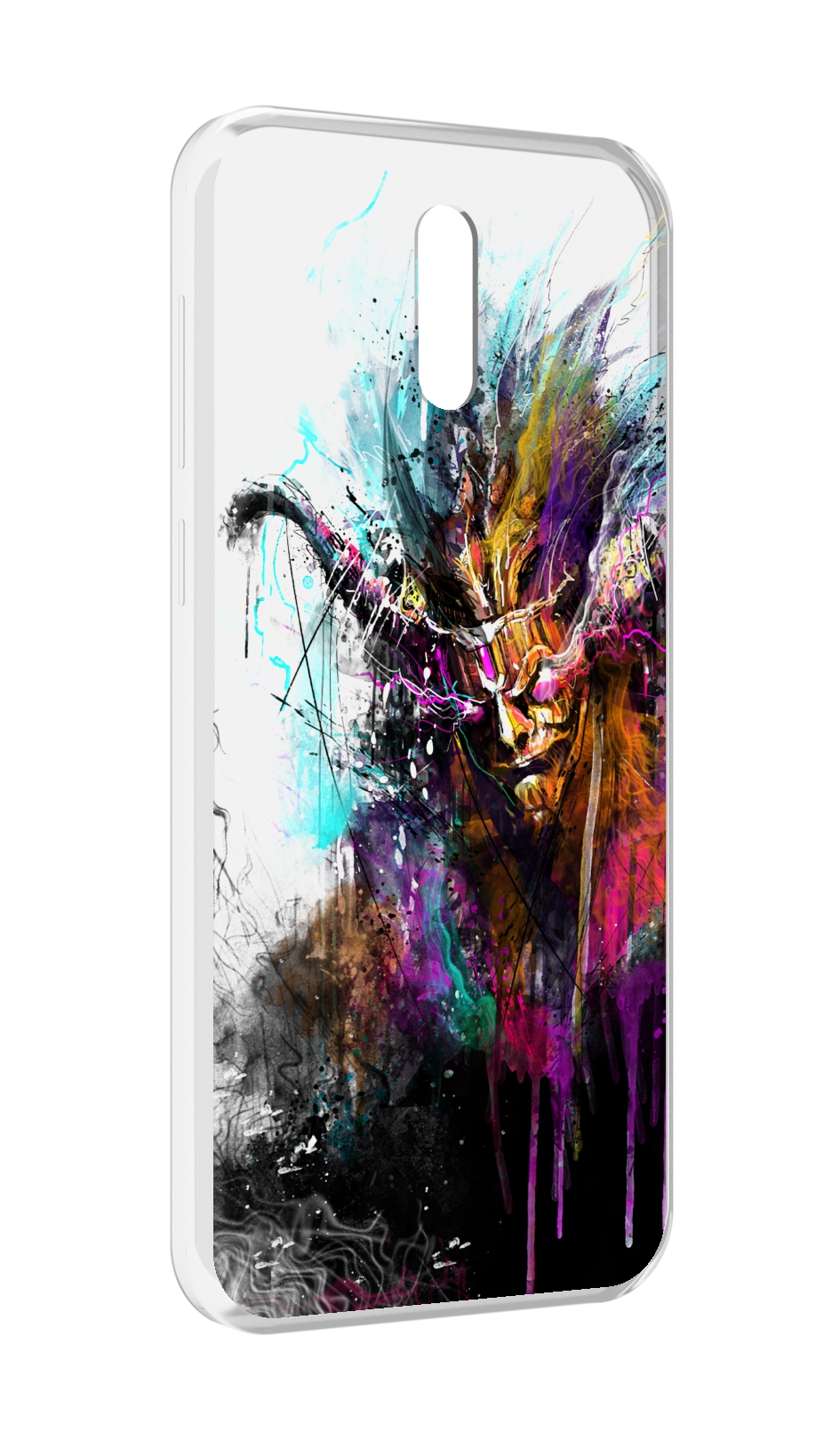 

Чехол MyPads яркий дьявол для Alcatel 3L (2019), Прозрачный, Tocco