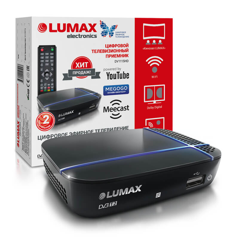 

Цифровая приставка DVB-T2 Lumax 1115HD
