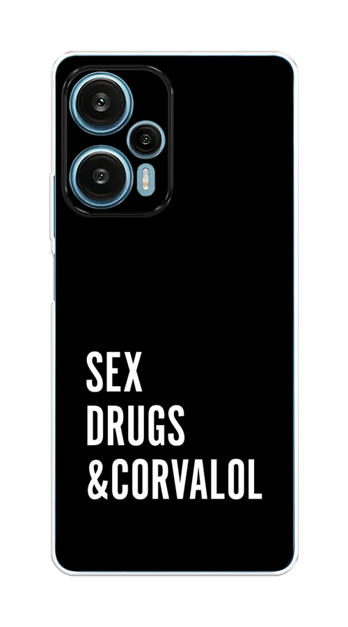 

Чехол на Xiaomi Redmi Note 12 Turbo "Corvalol", Черный;серый;белый, 318450-6