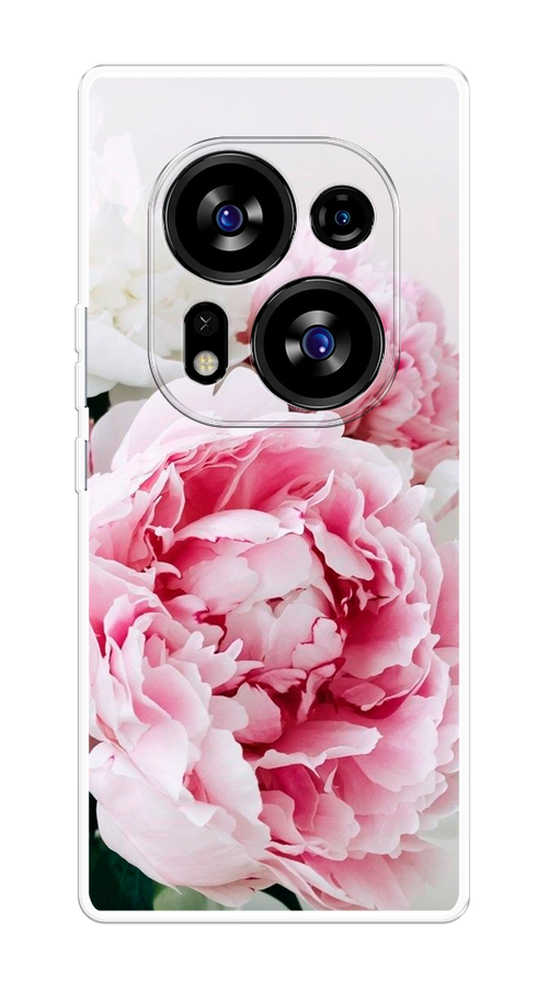 

Чехол на Tecno Phantom X2/X2 Pro "Розовые и белые пионы", Розовый;белый, 303250-2