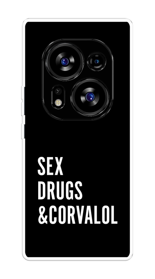 

Чехол на Tecno Phantom X2/X2 Pro "Corvalol", Черный;серый;белый, 303250-6