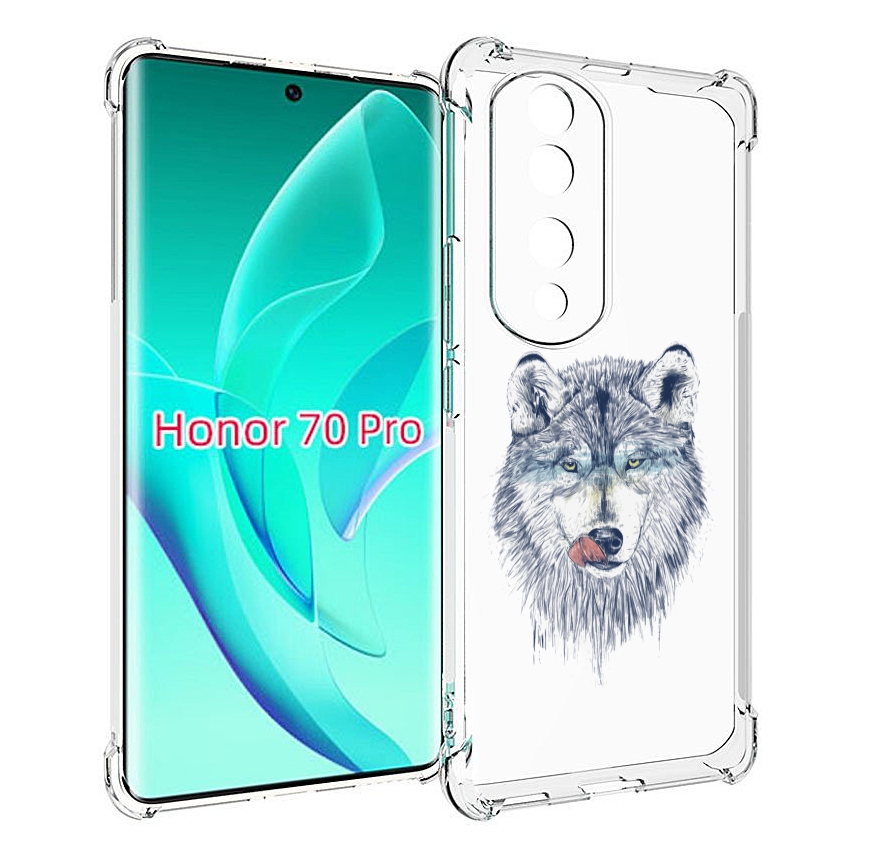 

Чехол MyPads голодгый волк для Honor 70 Pro / 70 Pro Plus, Прозрачный, Tocco