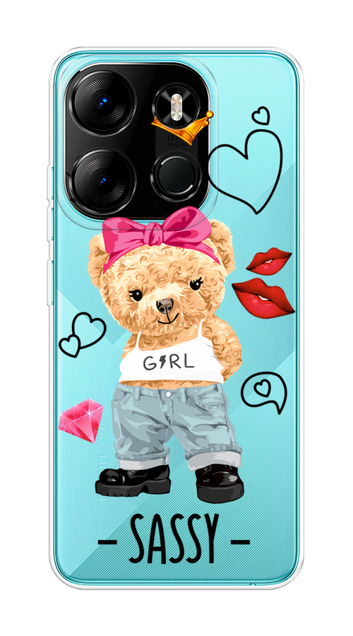 

Чехол на Tecno Spark Go 2023/Infinix Smart 7 "Sugar Mommy", Голубой;белый;розовый, 303150-6