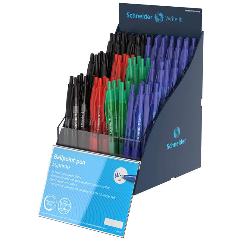

Ручка шариковая SCHNEIDER "Suprimo", 1мм, арт. 281107 - (80 шт.)