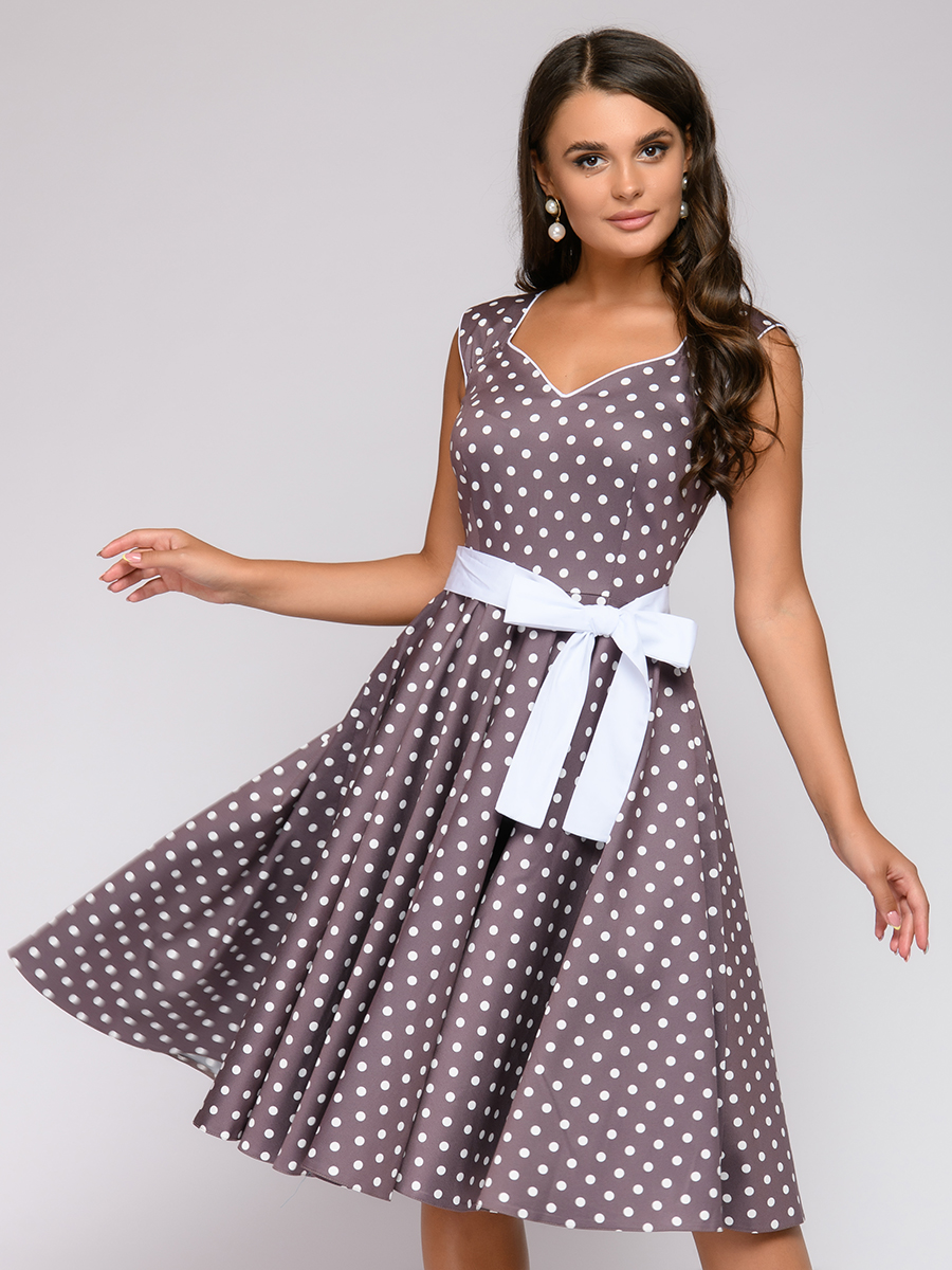 

Повседневное платье женское 1001dress 0112001-01970BR коричневое 42, 0112001-01970