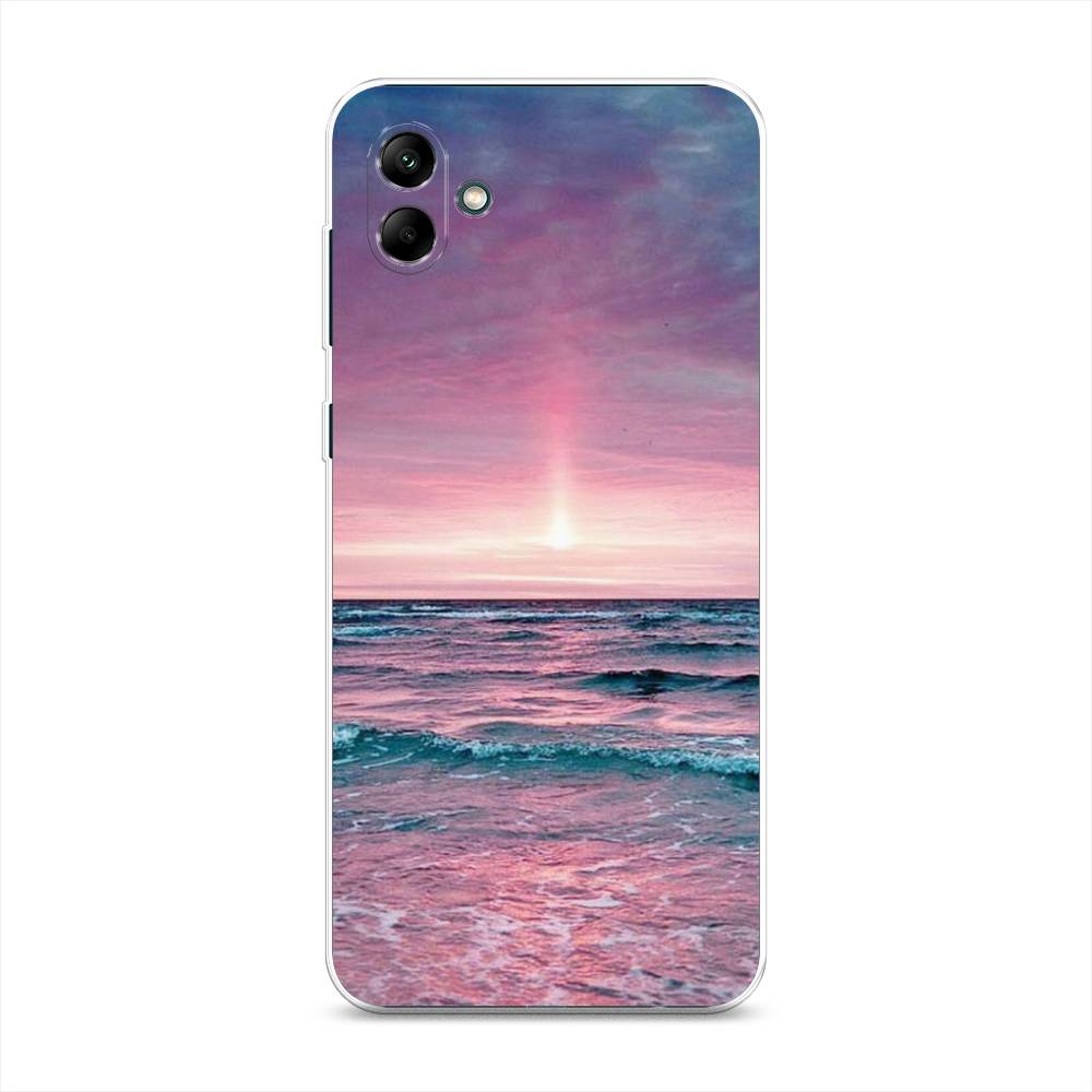 

Чехол на Samsung Galaxy A04 "Восход 3", Розовый;голубой, 2107050-2
