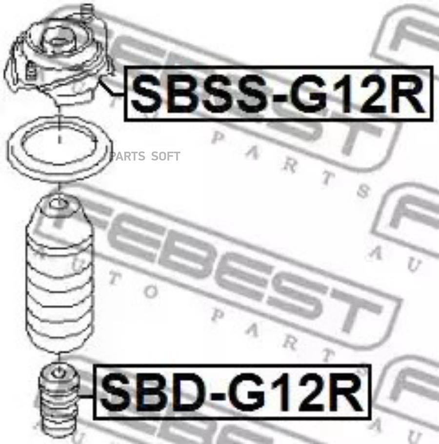 

Опора амортизатора задн SBSS-G12R