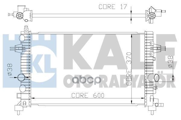 

KALE Радиатор двигателя OPEL ASTRA H ZAFIRA B