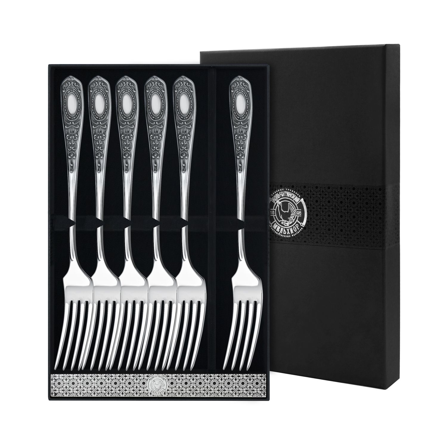 

Набор столовых вилок №1 посеребренный 6шт КМ4100606, Серебристый, КМ4100606