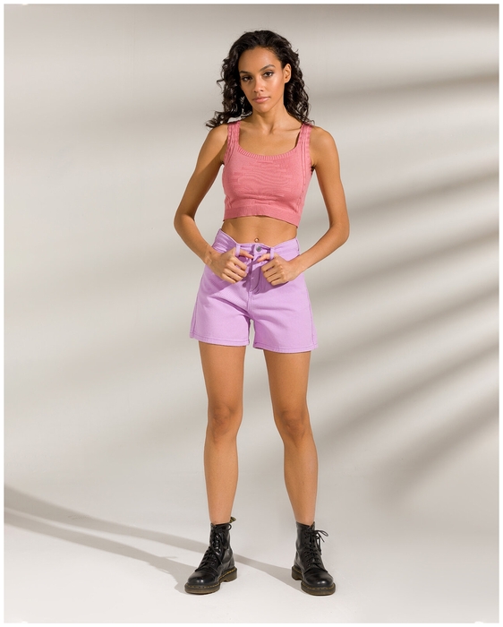 Джинсовые шорты женские KATOMI 100002178 фиолетовые 36