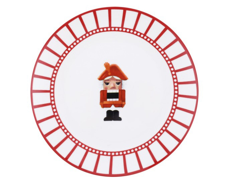 

Тарелка для десертов Homeclub Royal Christmas 19 см, Красный