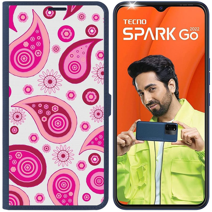 

Чехол-книжка Eco Book для Tecno Spark Go 2022 Цветочный паттерн 9